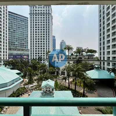 balcony view apt pavilion jakarta pemandangan kota unit dijual tower 3
