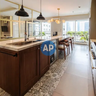 Kitchen set apartemen dekat MRT Pavilion 142 m2 kondisi renovasi