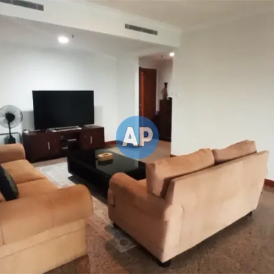 Living room pavilion apartment disewa luas 142 m2 tower 1 full furnish