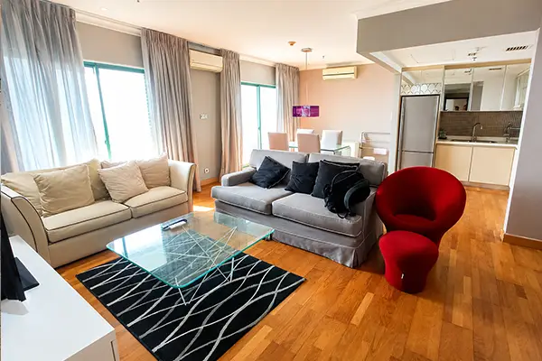 Sewa apartemen Pavilion siap huni 119 m2