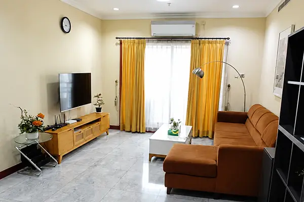 Jual Apartemen Pavilion Jakarta living room luas 119 m2 Tower 4 furnish