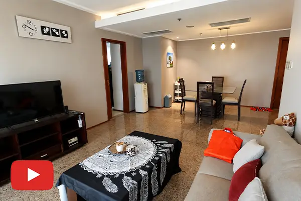 apartemen pavilion jakarta sewa ruang tamu mewah dan modern