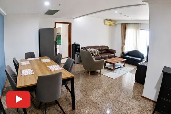 Sewa apartemen Pavilion living room utama luas 142 m2 Tower 3