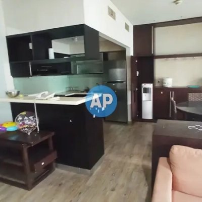 Dapur apartemen Pavilion Sudirman 1BR yang dijual, lengkap dengan kitchen set.