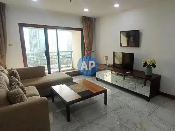 Living room unit jual Pavilion Apartemen 2 kamar Tower 2