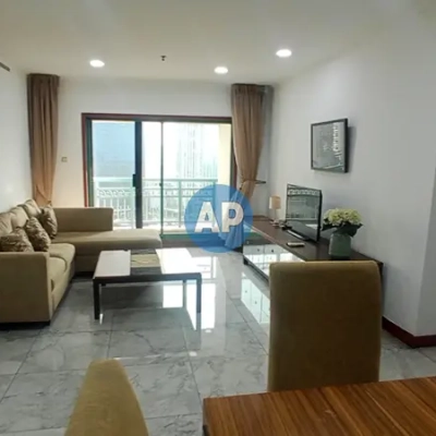 Living room unit jual Pavilion Apartemen 2 kamar Tower 2