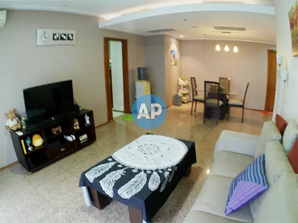 apartemen pavilion jakarta sewa living room luas unit 142 m2 tower 3 furnish