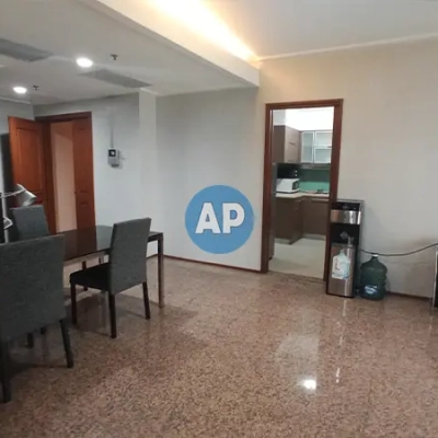 Dining room apartemen pavilion tower 3 disewa 115 m2