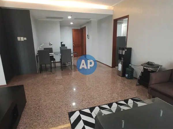 Living room apartemen pavilion tower 3 disewa luas 115 m2 furnish