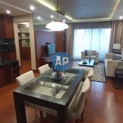 Dining room apartemen Pavilion dekat MRT Setiabudi area makan unit disewa