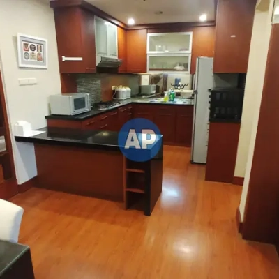 Dapur apartemen Pavilion dekat MRT Setiabudi furnish renovasi disewa