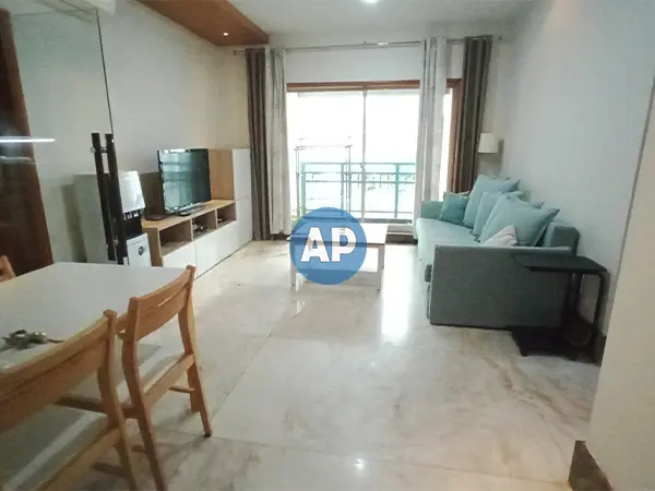 Living room unit pavilion apartemen disewa tower 4 luas 115 m2 full furnish