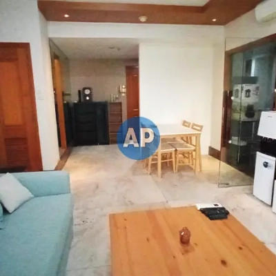 ruang keluarga pavilion apartemen disewa 2 kamar tidur tower 4