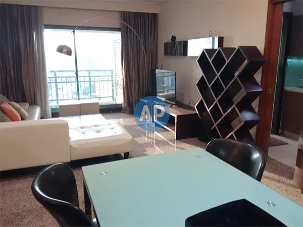 Sewa apartemen Jakarta Sudirman Apartemen Pavilion living room luas 115 m2 tower 3 furnish