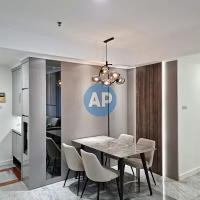 Dining room sewa apartemen Pavilion Sudirman luas 115 m2