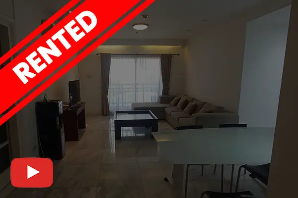 Sewa apartemen pavilion tower 2 luas 115 m2 2 kamar tidur furnish