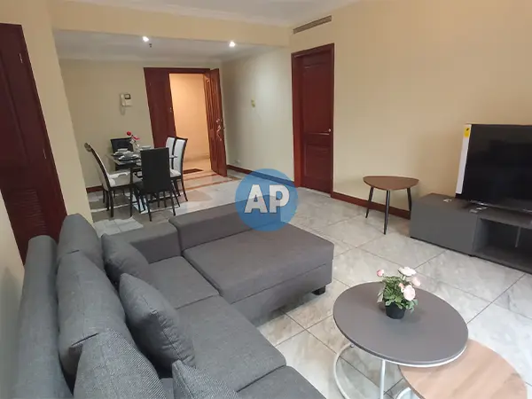 sewa apartemen pavilion 2br living room luas 115 m2 tower 4 furnish