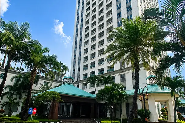 Apartemen Pavilion 1 kamar tidur tersedia dalam pilihan luas 58 m2 dan 85 m2 di Jakarta Pusat.