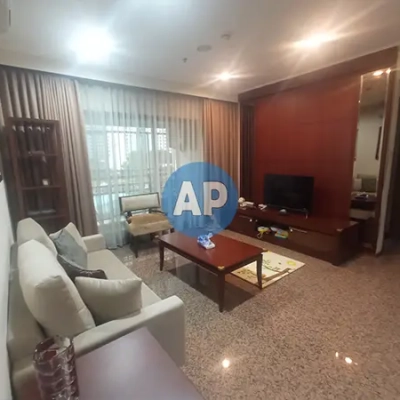Ruang keluarga Apartemen Pavilion 2 kamar dijual furnished