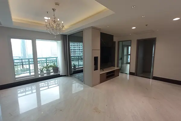 Jual Apartemen Pavilion 3BR renovasi luas 142 m2 semifurnish 3 kamar tidur 2 kamar mandi