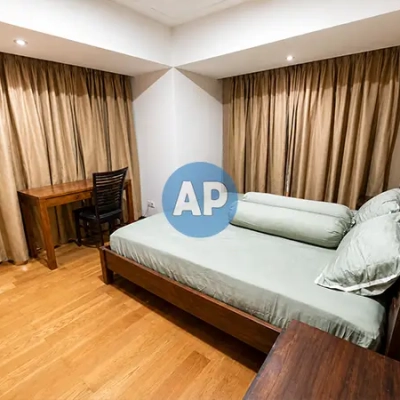 Kamar tidur utama Apartemen Pavilion 75 m2