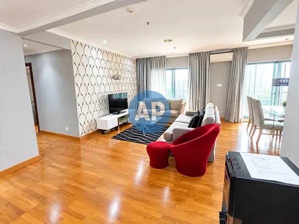Living room apartemen Pavilion 2 kamar tidur Tower 1