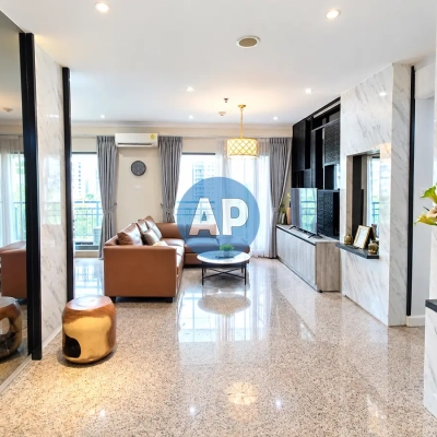 Ruang keluarga Apartemen Pavilion 2 kamar dekat MRT
